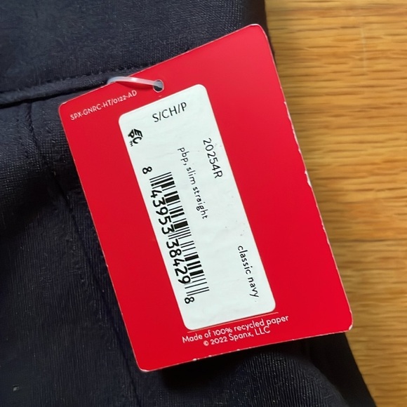 SPANX The Perfect Pant Slim Straight Classic Navy Blue C4 - Picture 3 of 4